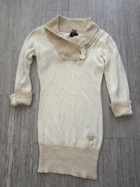 Vintage Y2k Mecca Femme Knit Bodycon Sweater Dress